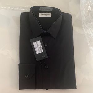 Black Saint Laurent Dress shirt .
